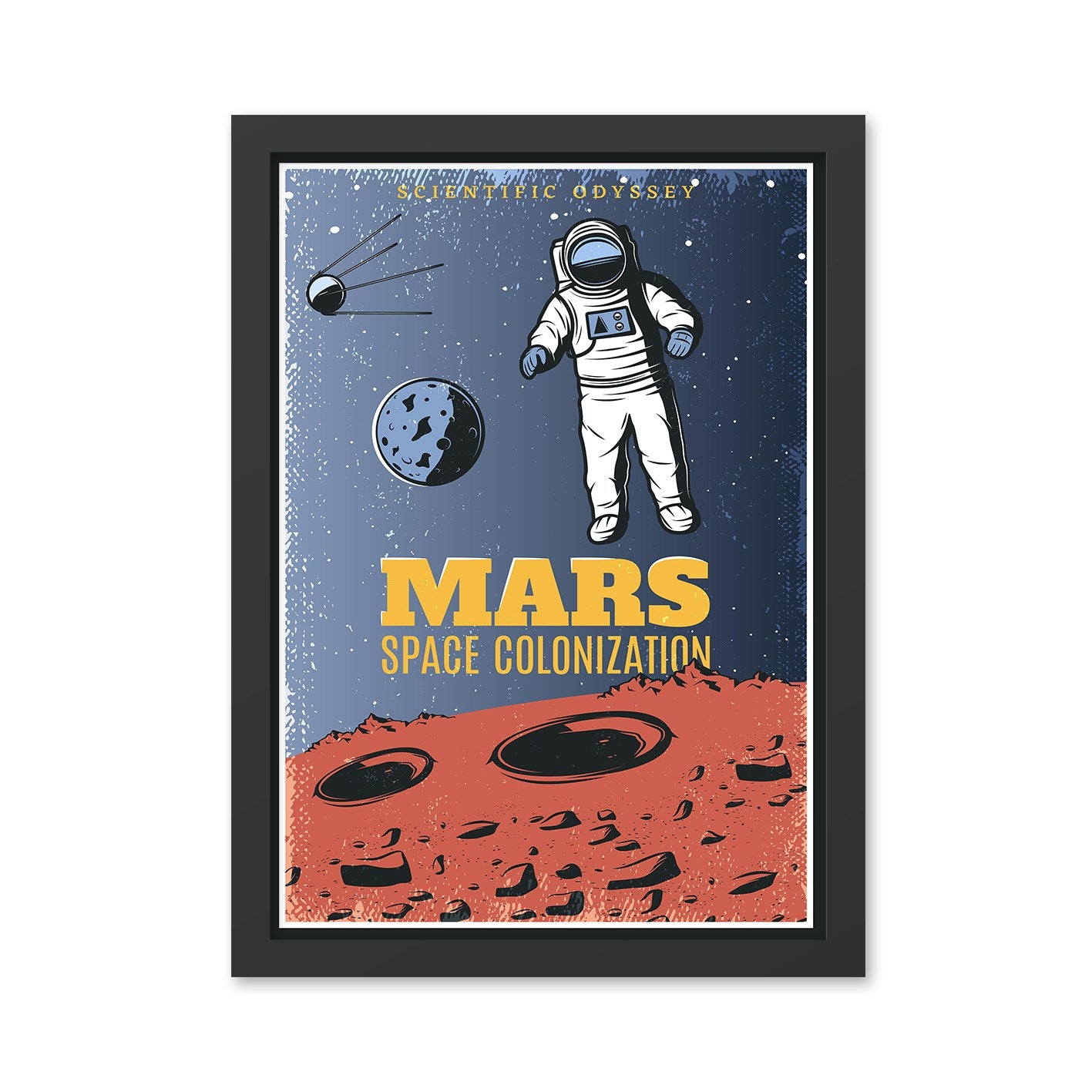 Ukrasna uokvirena MDF slika Mars (40 x 55)