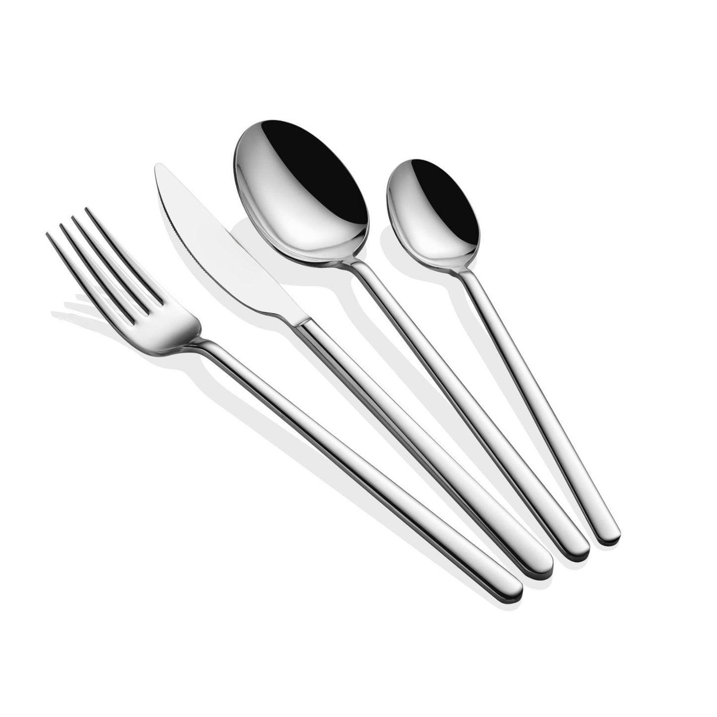 Set pribora za jelo (24 dijela) Allegra - srebro