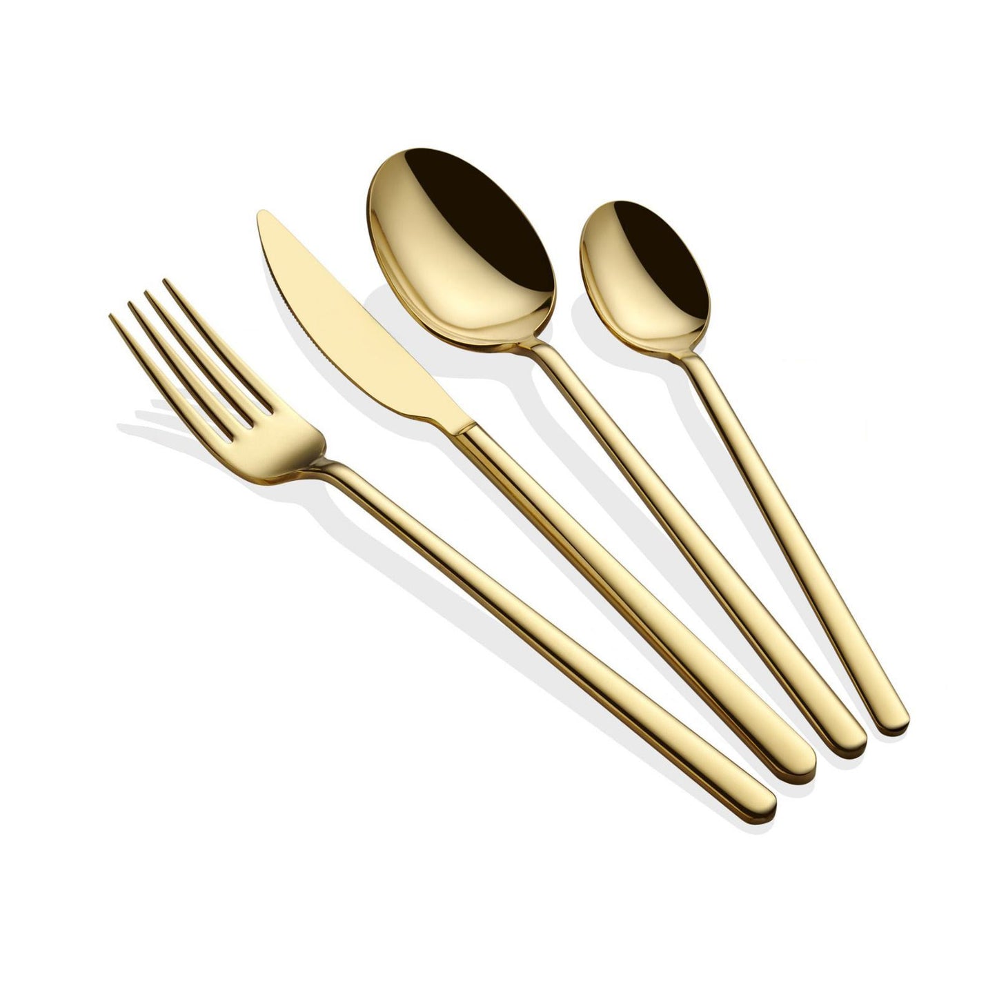 Set pribora za jelo (24 dijela) Allegra - zlato