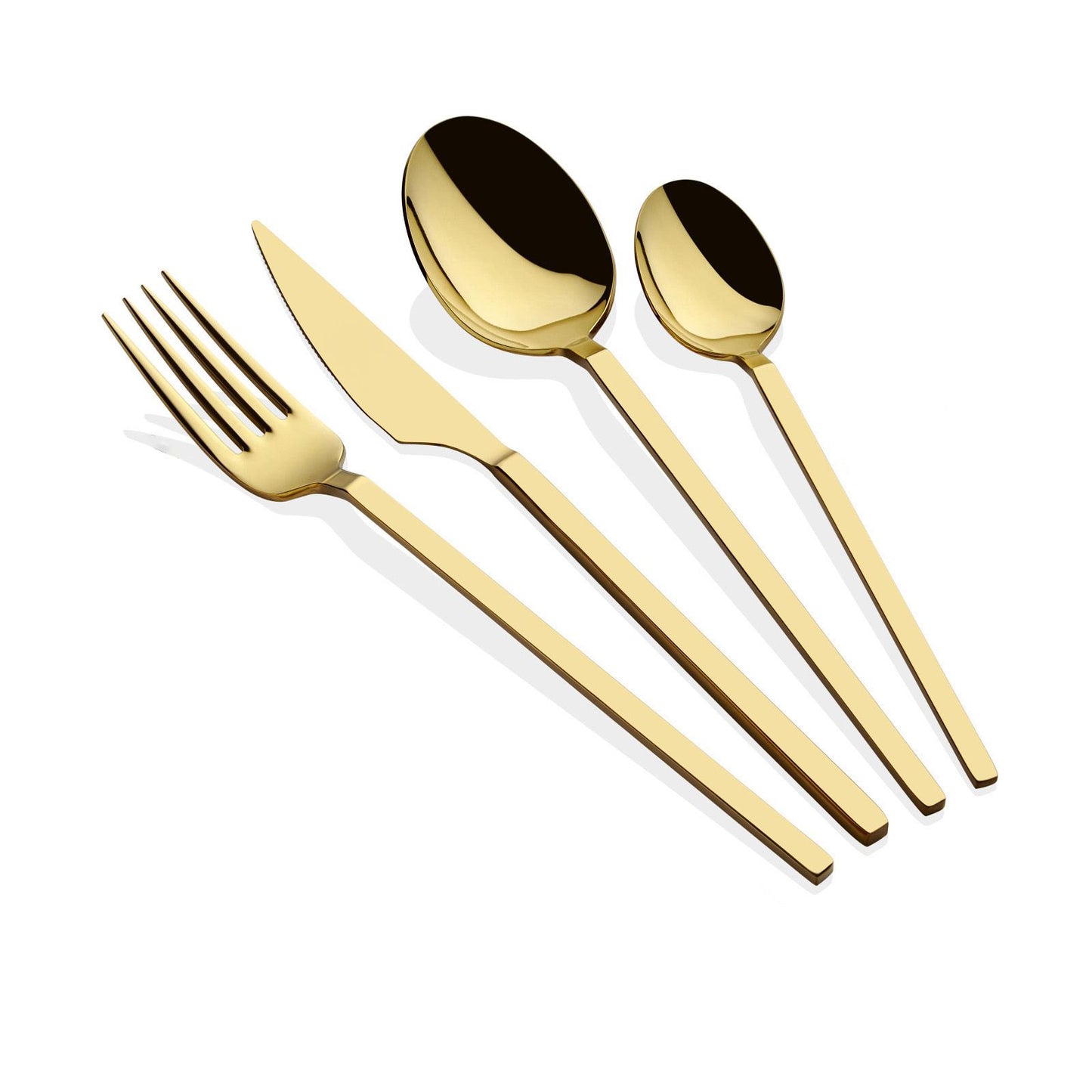 Set pribora za jelo (24 komada) Carre - zlato