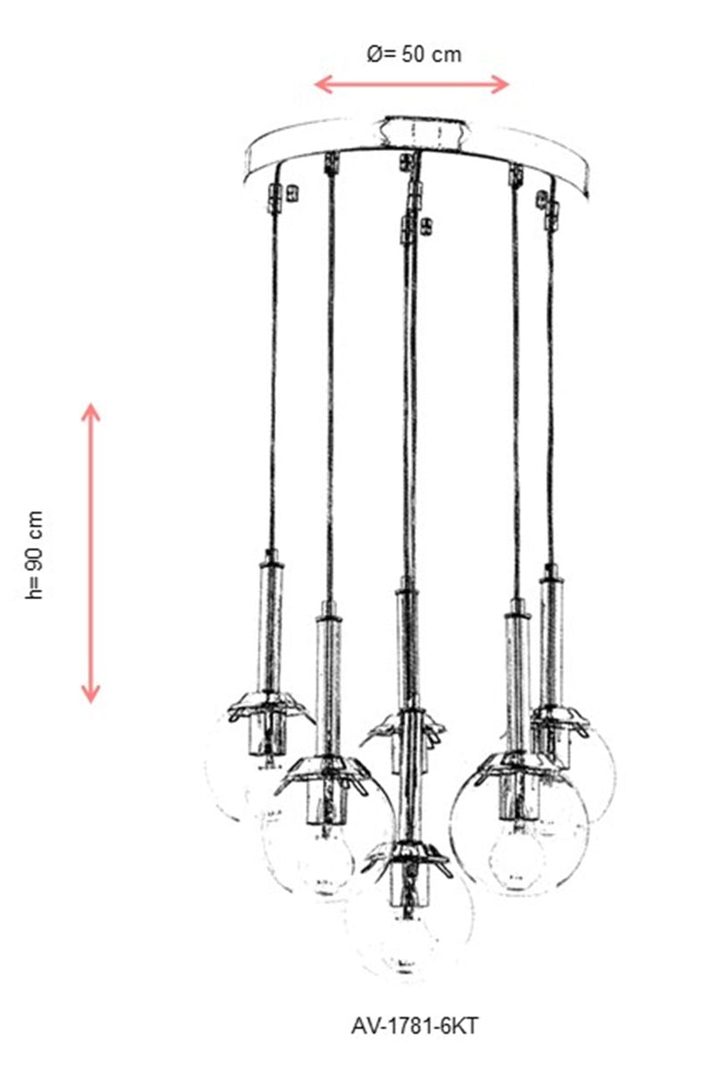 Luster AV-1781-6KT