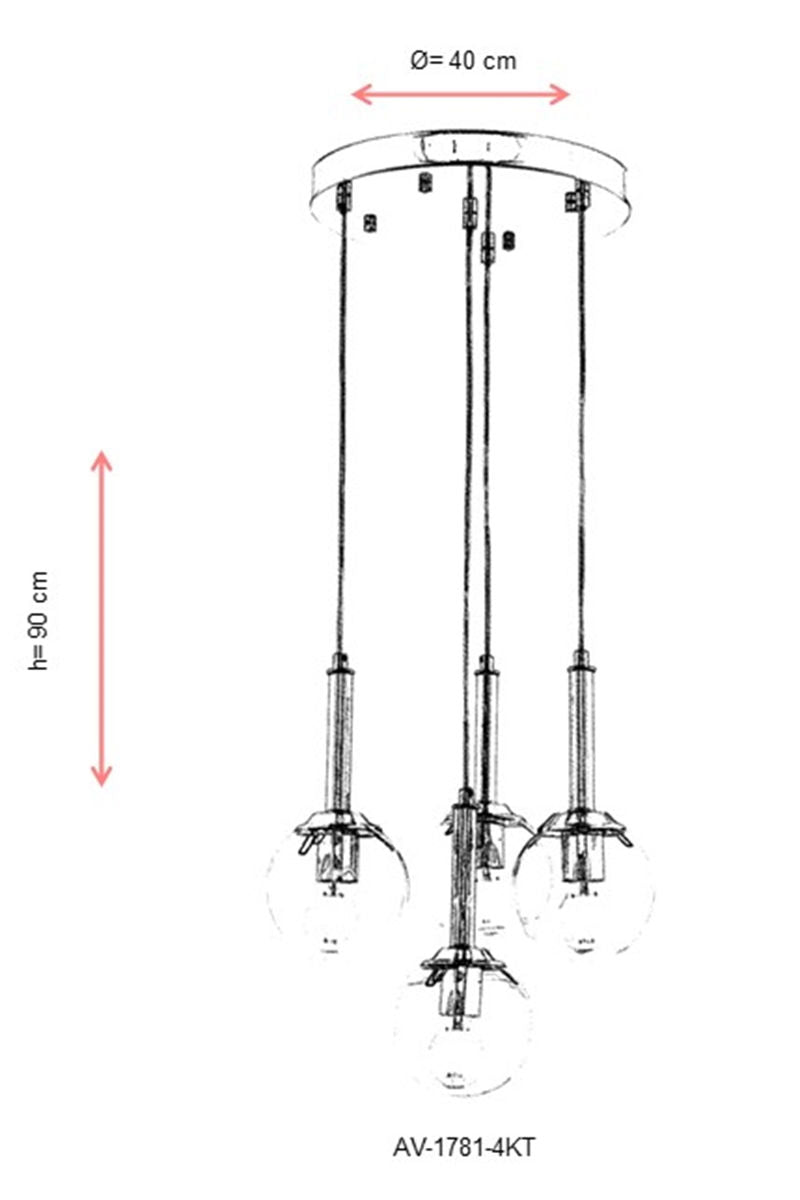 Luster AV-1781-4KT
