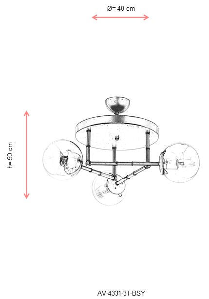 Luster AV-4331-3T-BSY