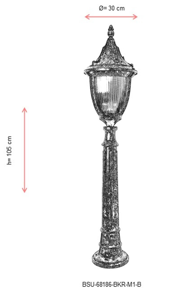 Vanjska podna svjetiljka BSU-68186-BKR-M1-B