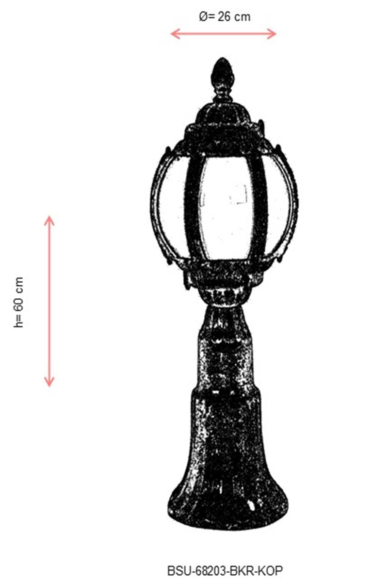 Vanjska zidna svjetiljka BSU-68203-BKR-KOP