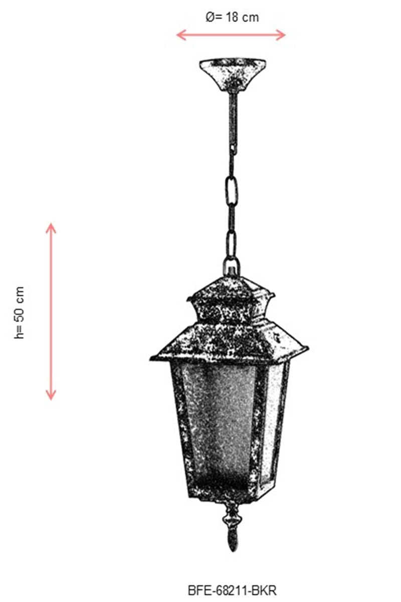 Vanjski luster BFE-68211-BKR