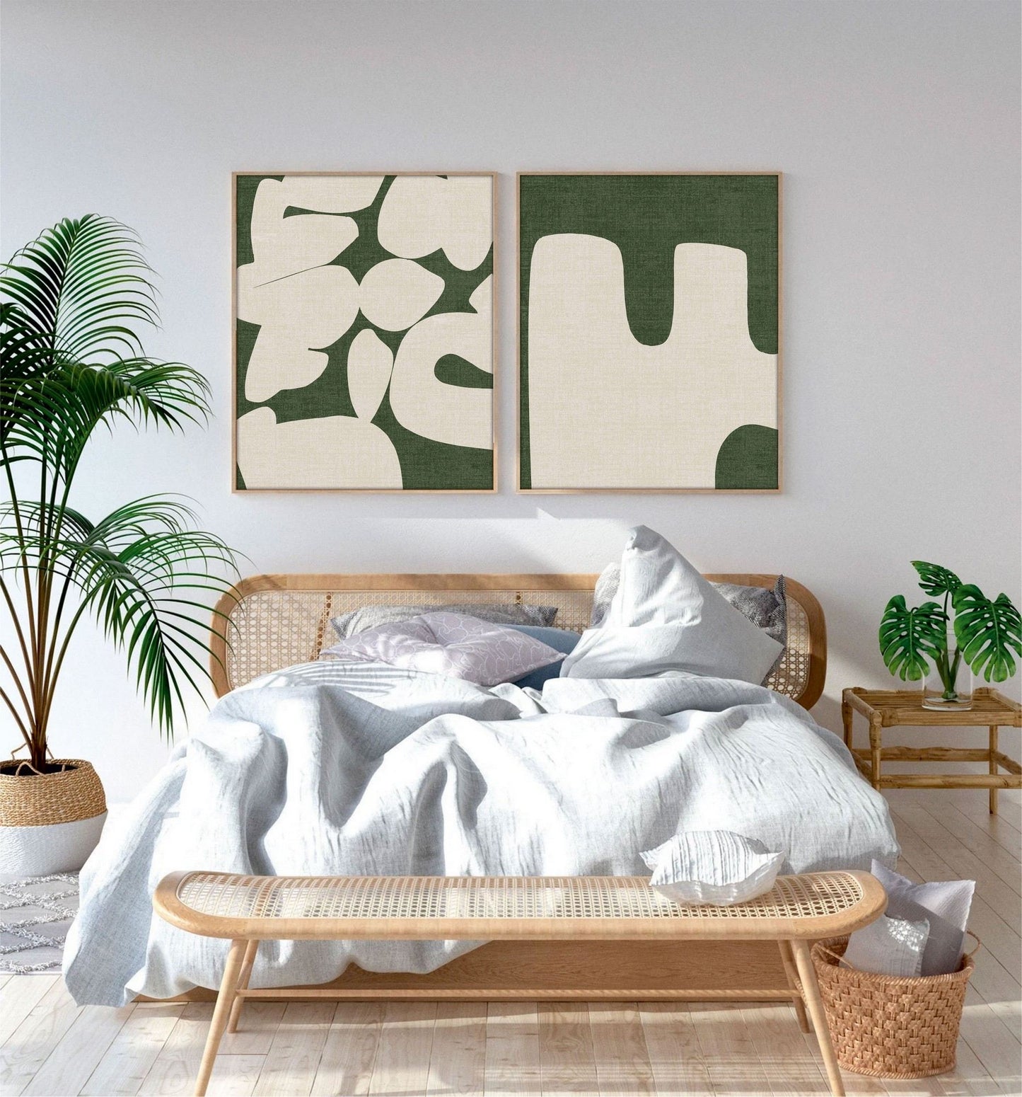 Ukrasna uokvirena MDF slika (2 komada) Huhu202 - 50 x 70