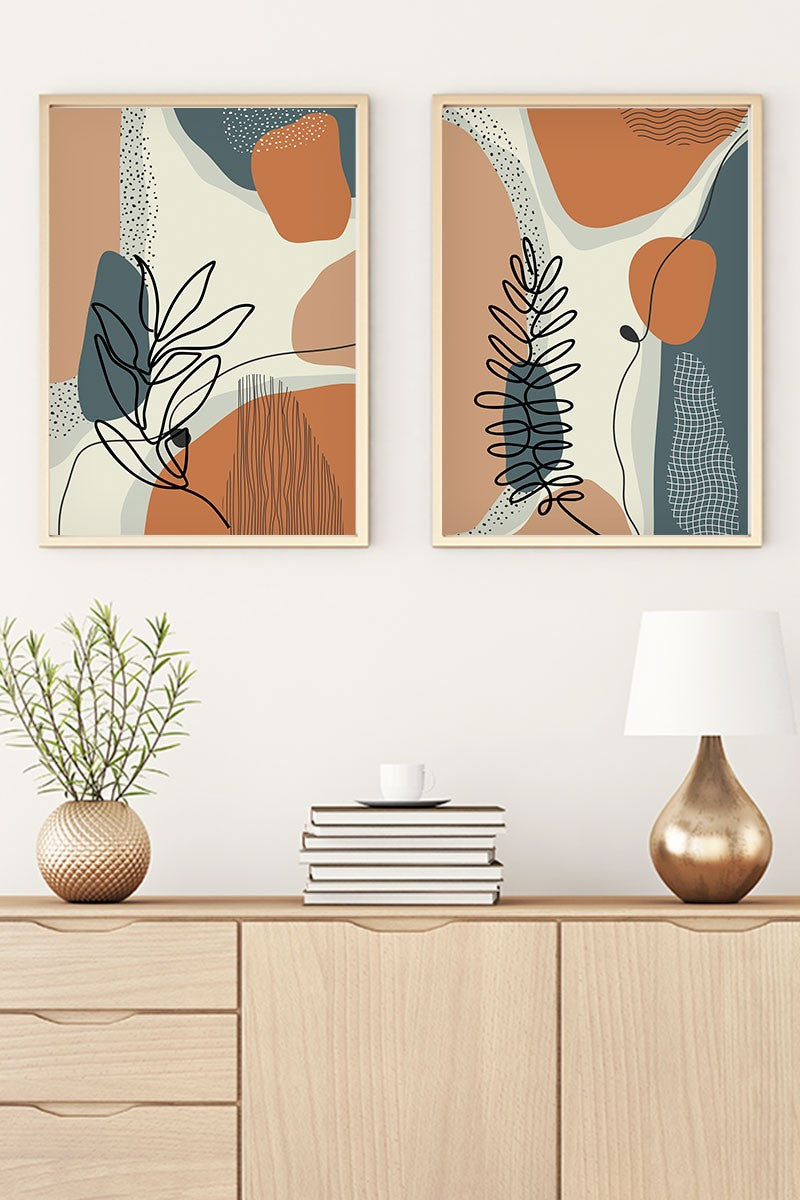 Slika dekorativna uokvirena MDF (2 komada), Huhu35 - 30 x 40