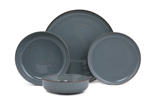 Porculanski set tanjura 24 dijelni DINER BLUE, MOD24Y2730P01