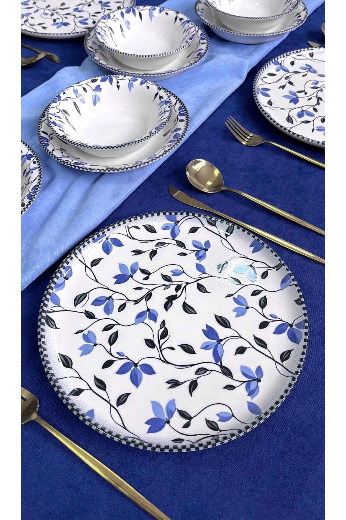 Set za večeru (18 komada) 094, Višebojni