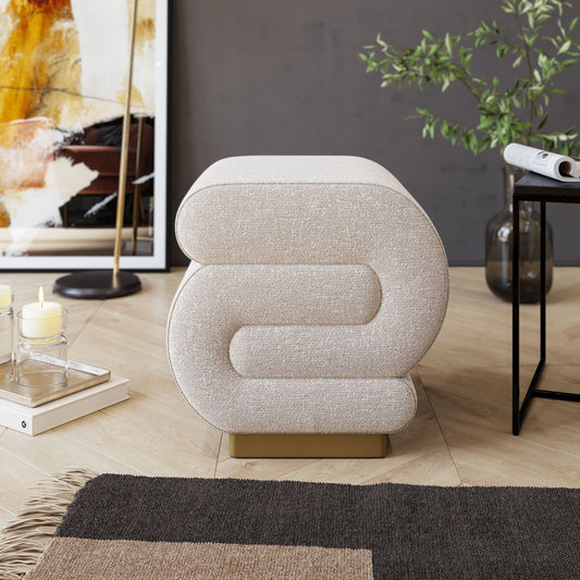 Pouffe Sally - Krem