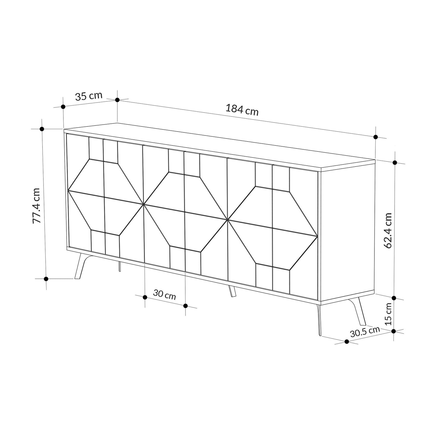 Konzola, Antracit, Dune - Anthracite