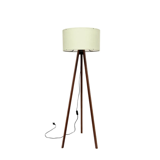Podna lampa OAK bež- drvo, 70% MDF- 30% platno , 38 x 140 cm, promjer sjenila 38 cm, duljina kabla 200 cm, E27 60 W max., AYD-1527