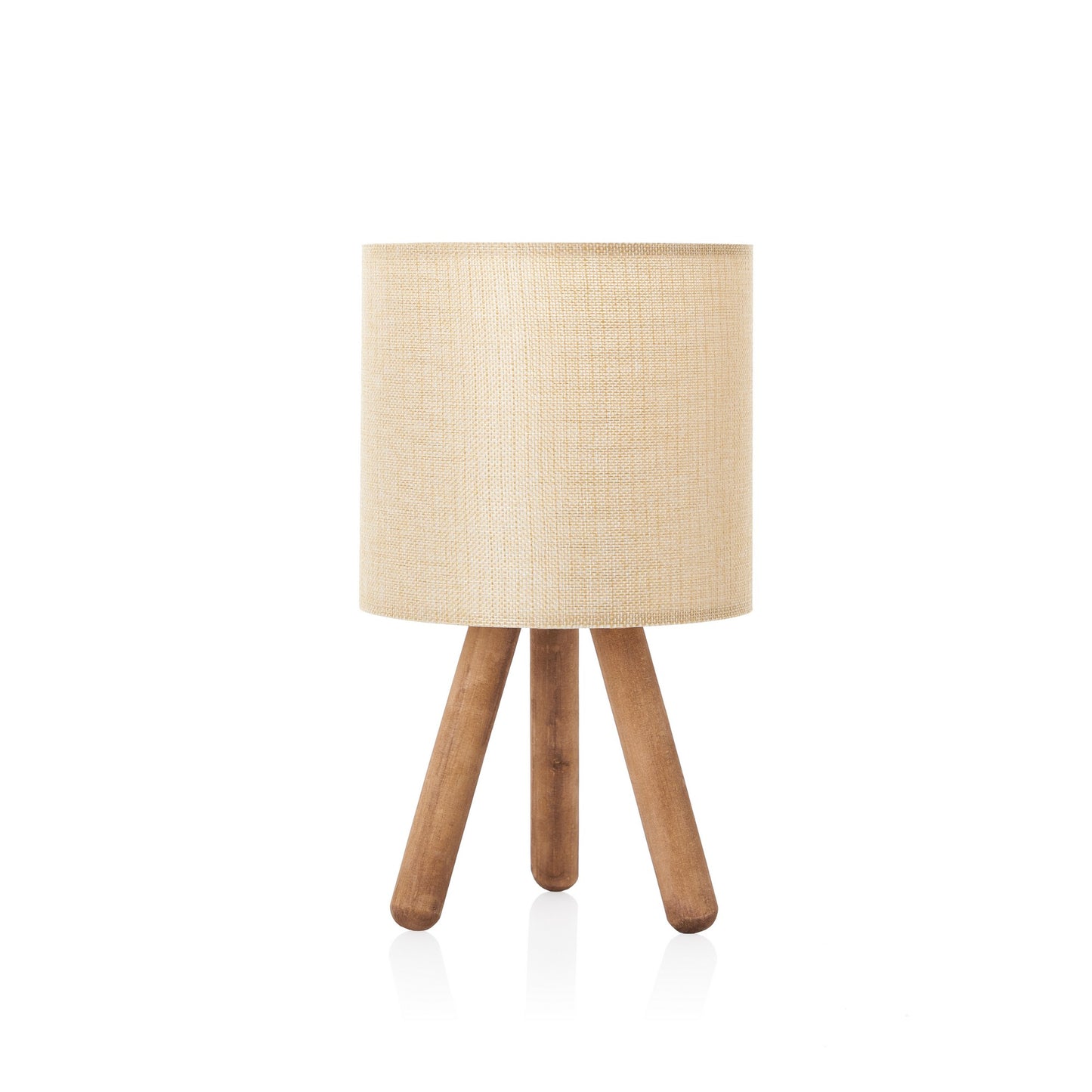 Stolna lampa BEGIE drvo- platno visina 32 cm, sjenilo 19 x 15 cm, duljina kabla 150 cm, E27 60W, AYD-2940