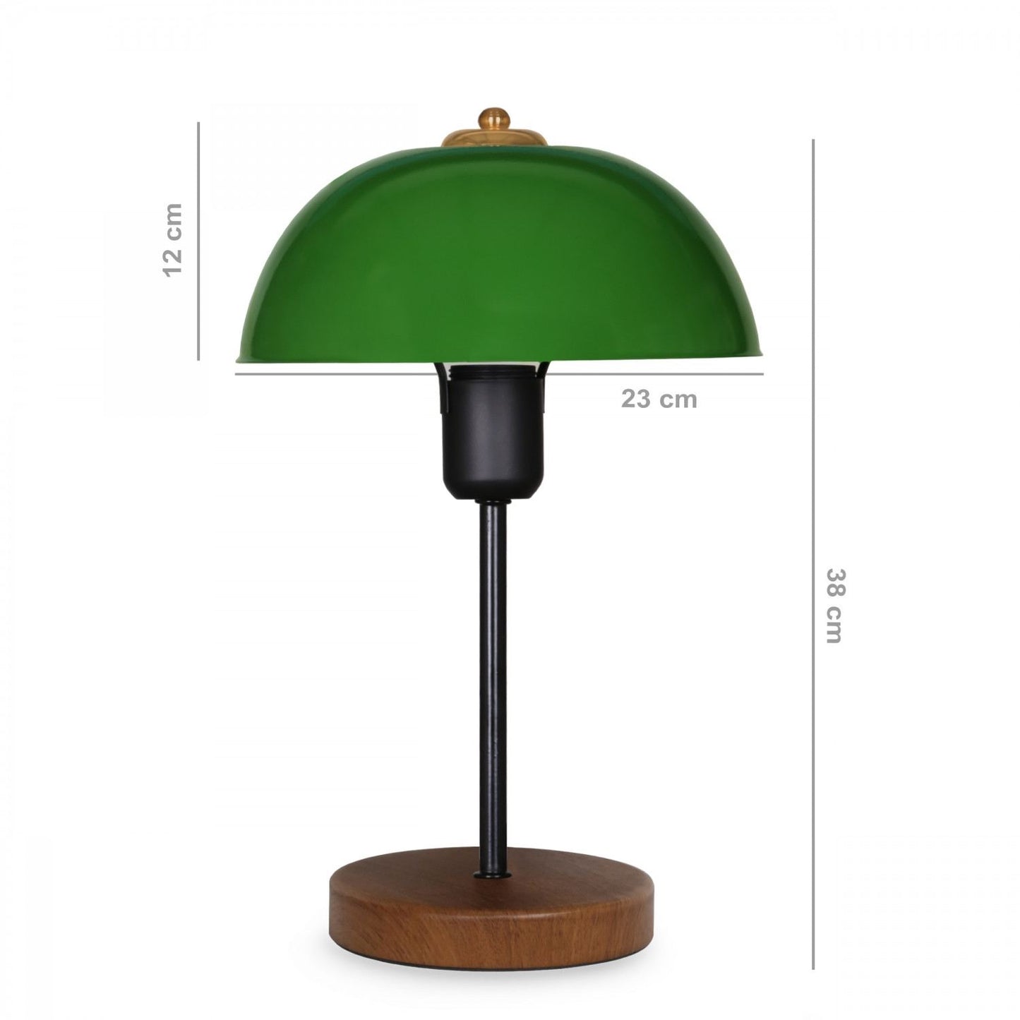 Stolna lampa GREEN, MDF- metal, visina 38 cm, 23 x 11 cm, E27 60 W, AYD-2796