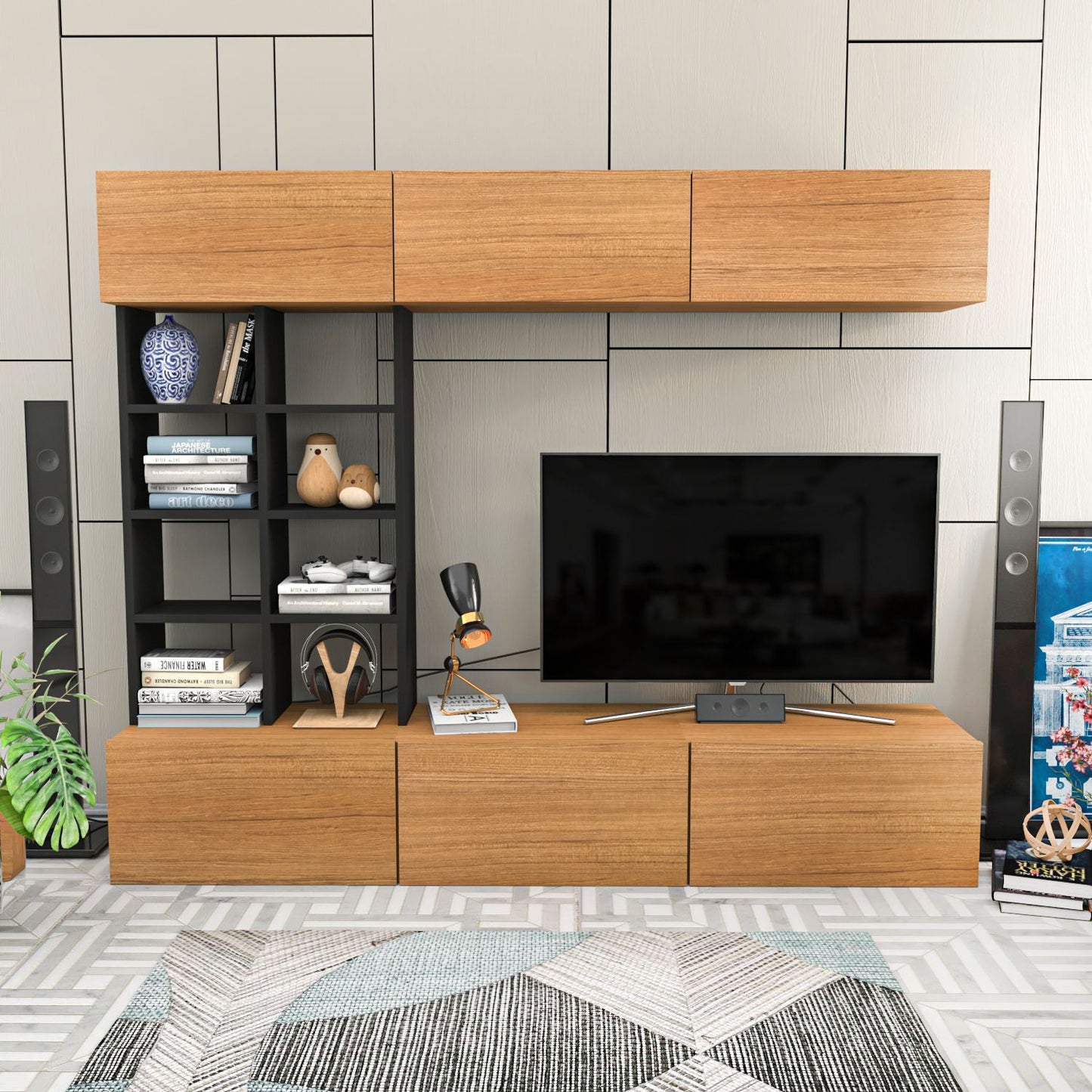 TV jedinica, Sasa - Teak, Black
