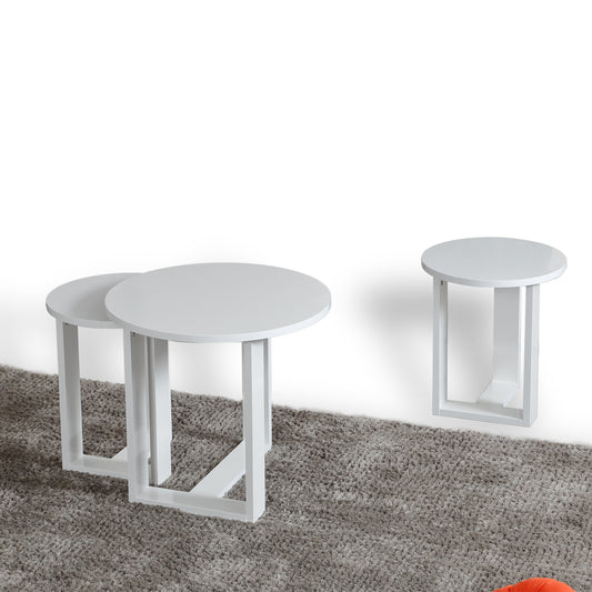 Stol (3 komada), Mira - White