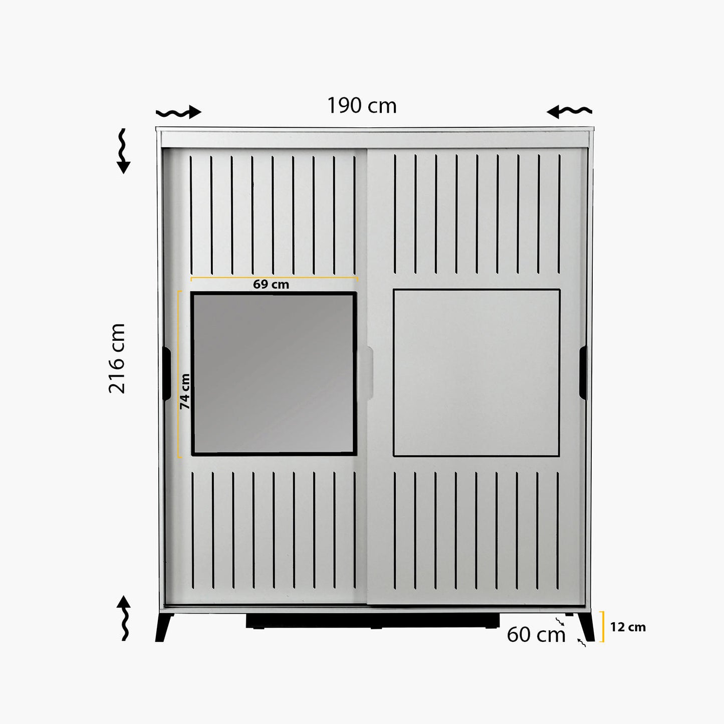 Garderoba, Pasific Home Fuga - 190 Ceviz Dolap