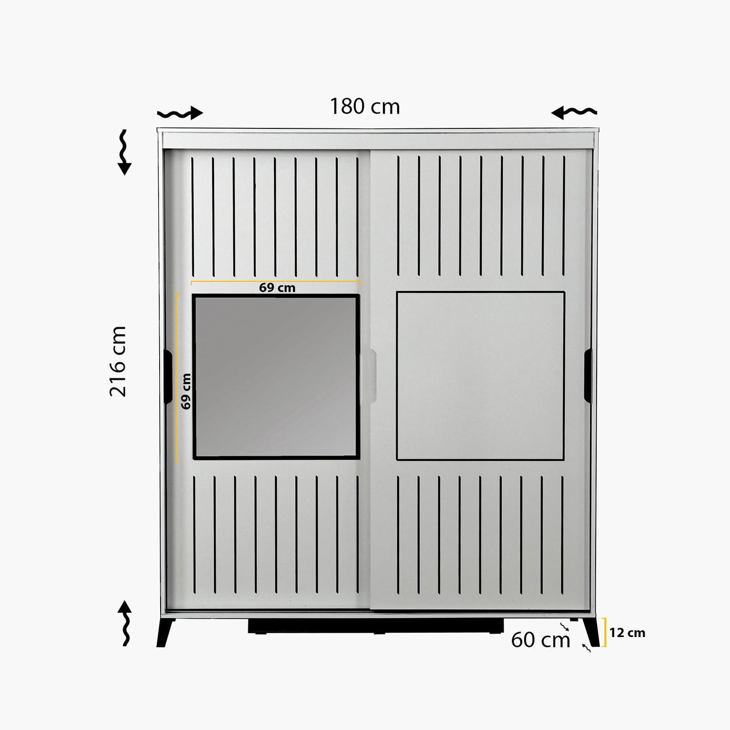 Garderoba, Pasific Home Fuga - 180 Ceviz Dolap