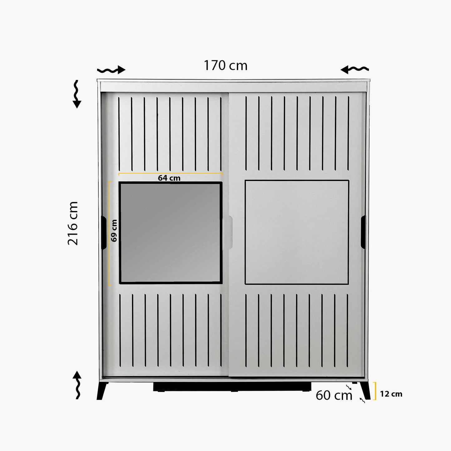 Garderoba, Pasific Home Fuga - 170 Ceviz Dolap