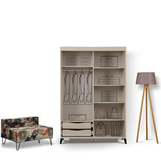 Garderoba, Pasific Home Fuga - 140 Meşe Dolap