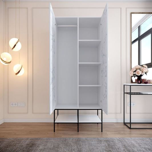 Garderoba, Martin 2 - White, Black, Gold
