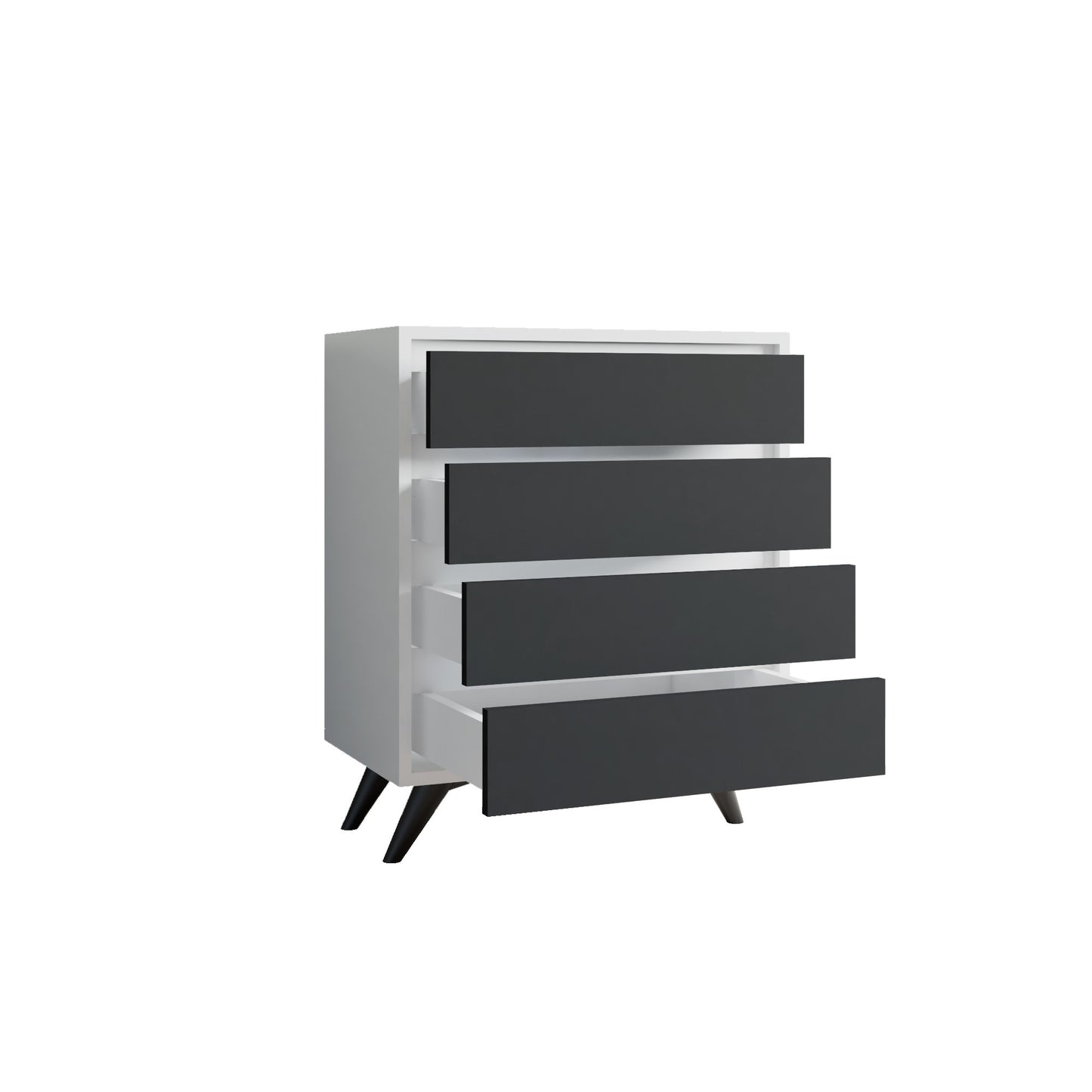 Komoda, Suvera - White, Anthracite