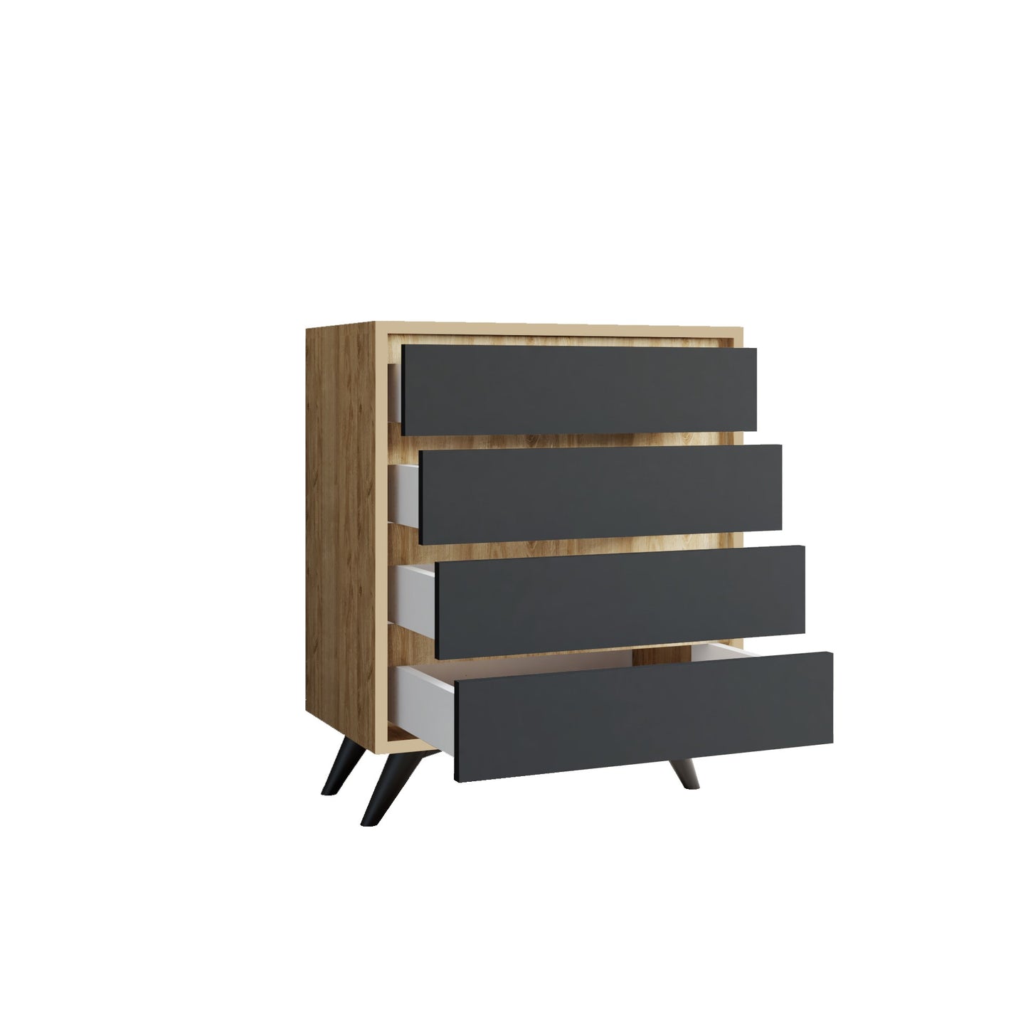 Komoda, Suvera - Oak, Anthracite