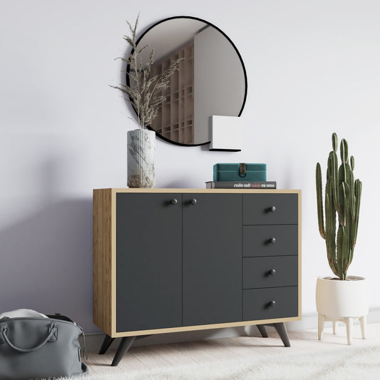 Komoda s više namjena, Waga - Oak, Anthracite