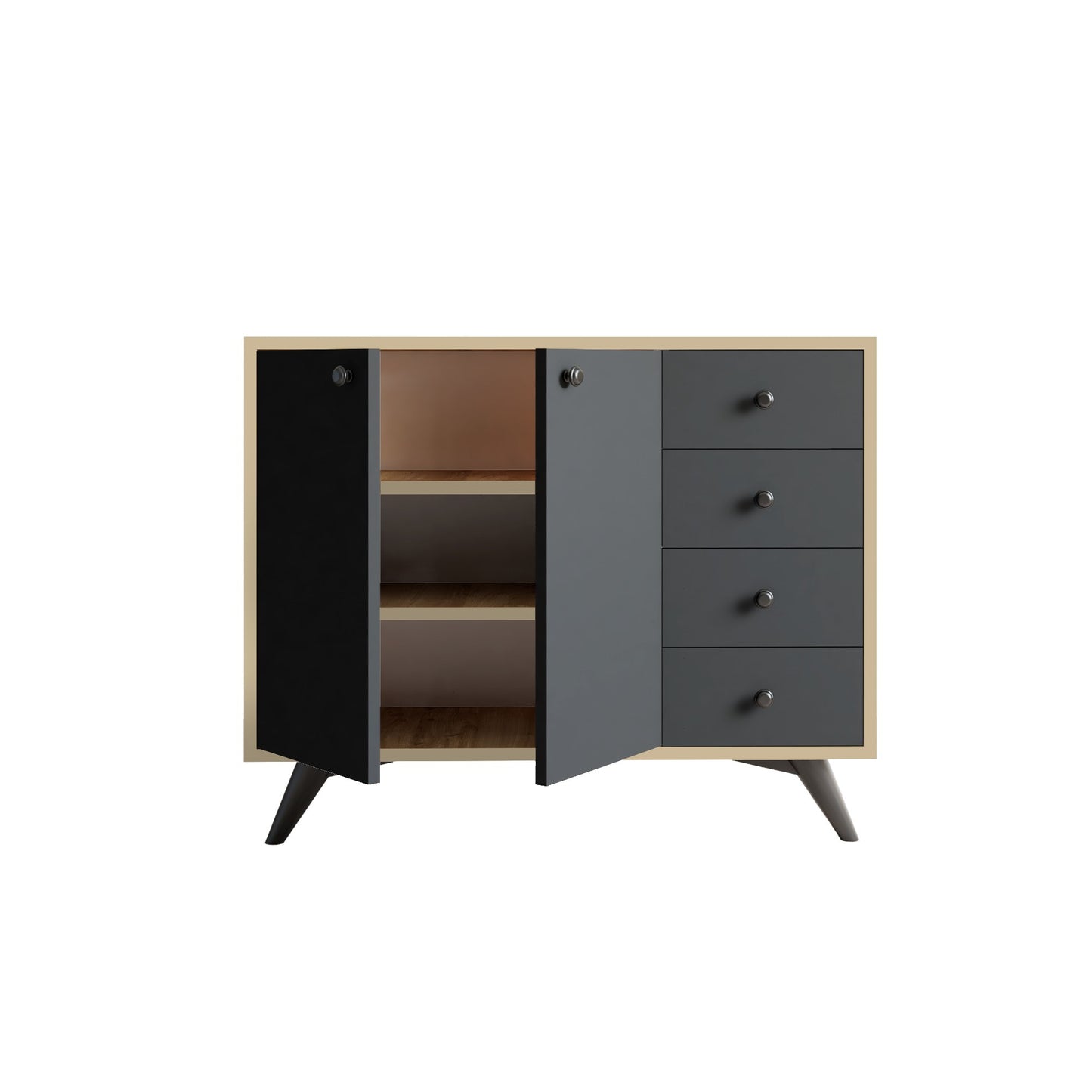Komoda s više namjena, Waga - Oak, Anthracite