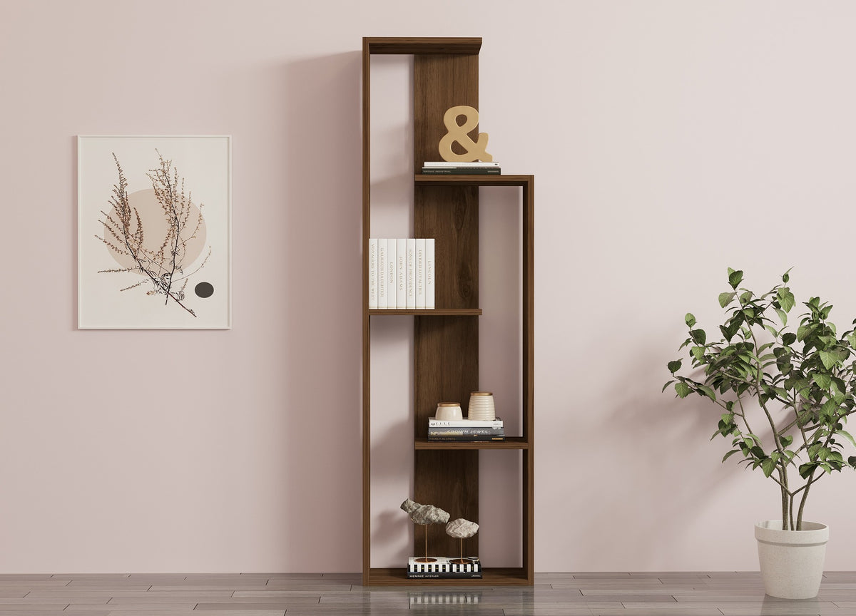 Polica za knjige, Wand - Walnut