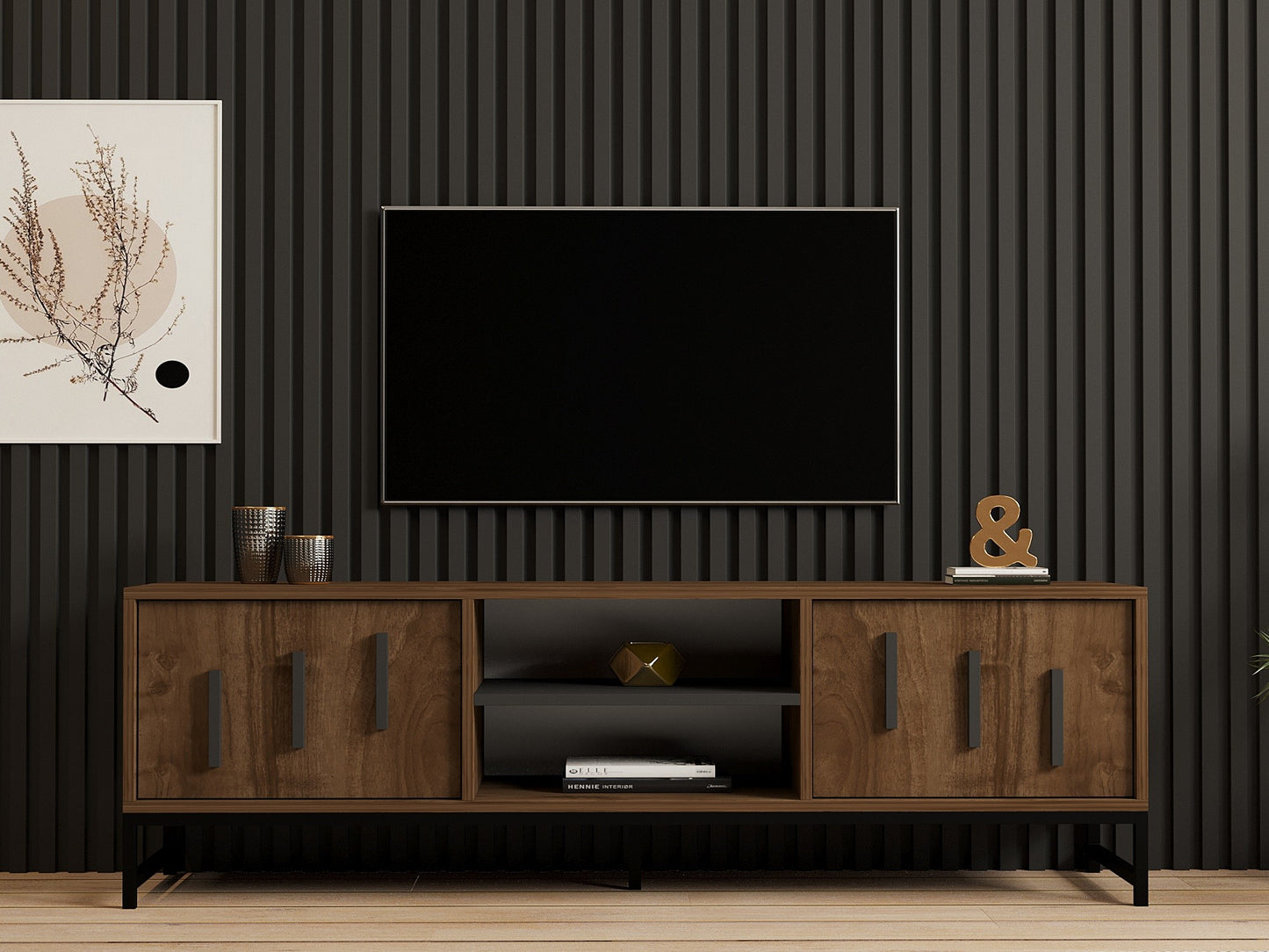 Stalak za televizor, Shape - Walnut