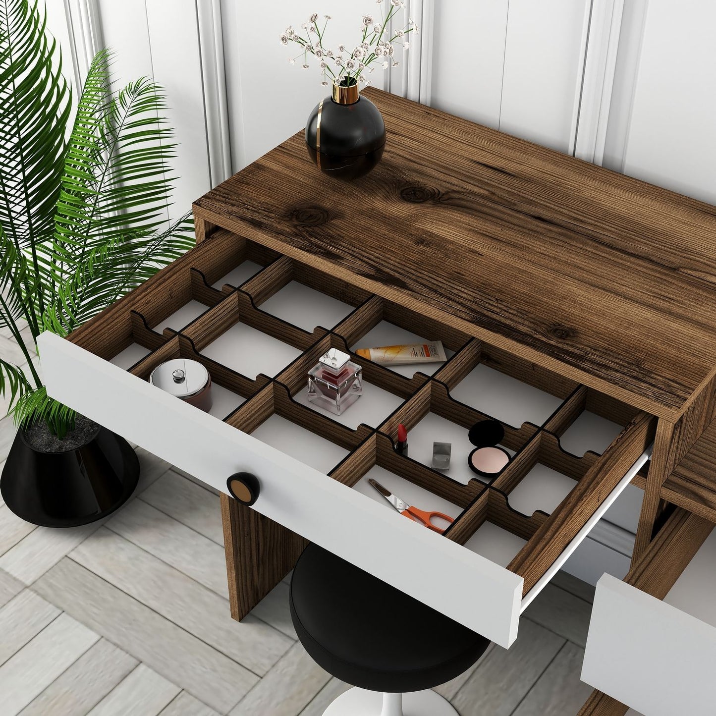 Stol, Lizbon 551 - Walnut, White
