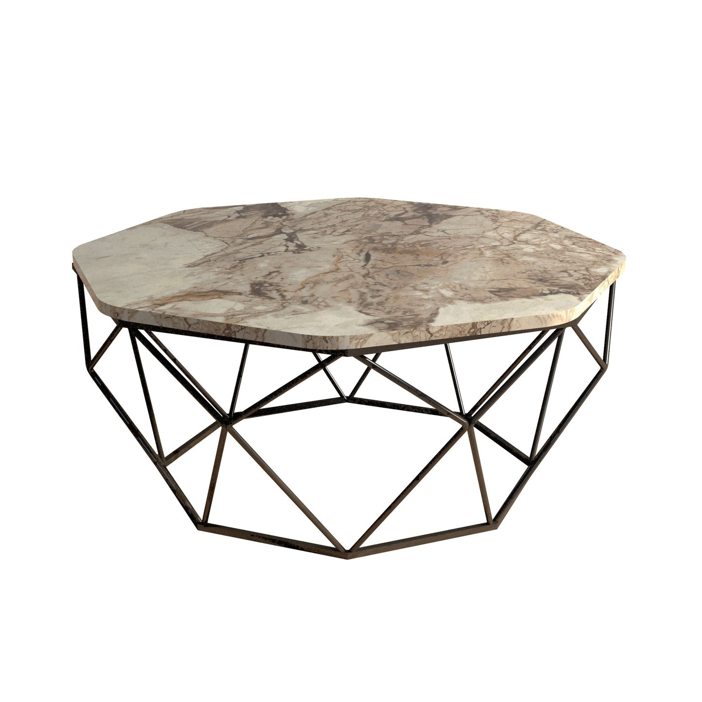 Stolić za kavu, Diamond - White Marble