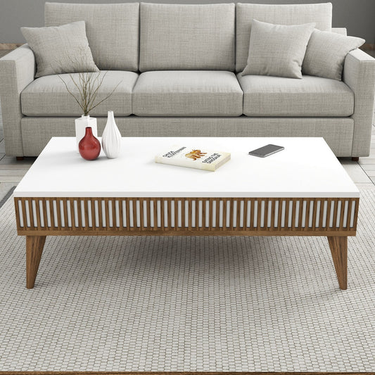 Stolić za kavu, Milan - Walnut, White