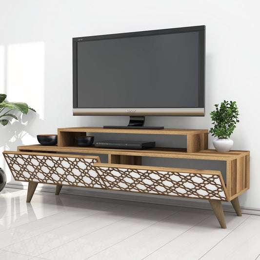 Stalak za televizor, City - Walnut, White