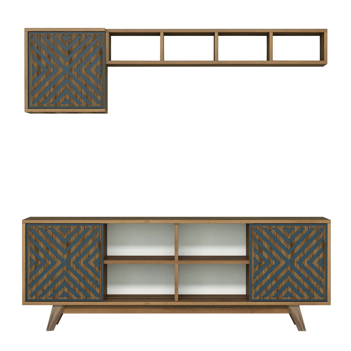 TV jedinica, İnci - Walnut, Blue