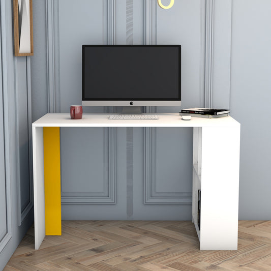 Studijski stol, Lima - White, Yellow