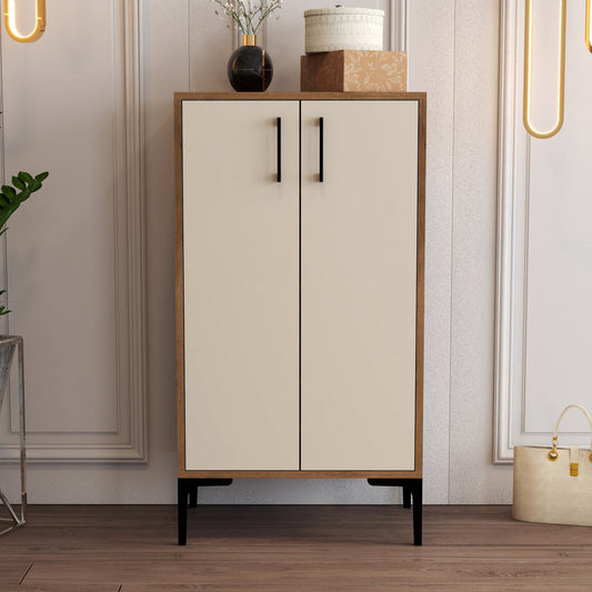 Ormar za cipele, Prag - Walnut, Cream