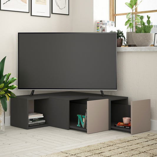 Stalak za televizor, Antracit Svijetlo smeđa, Compact - Anthracite, Light Mocha