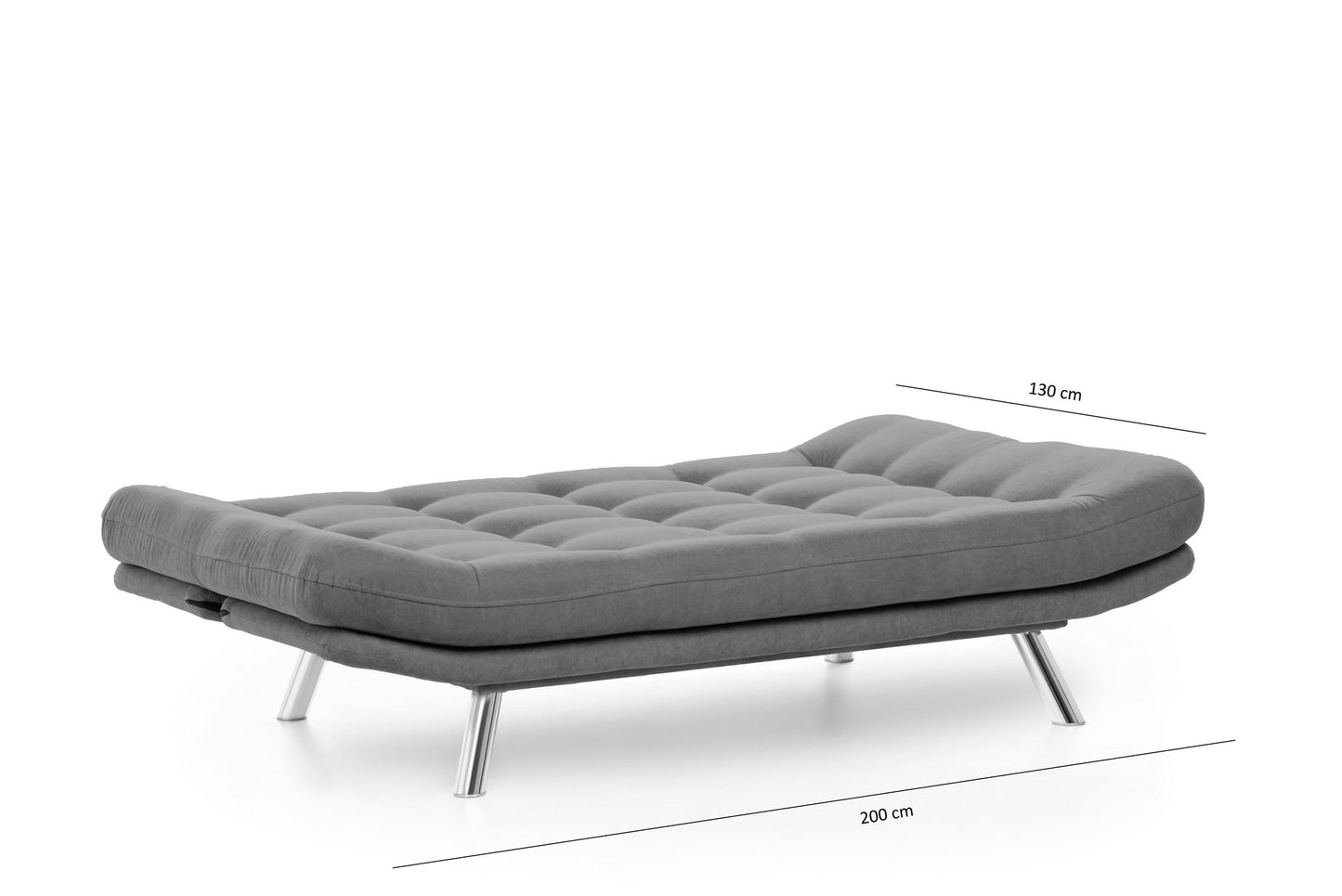 Trosjed na razvlačenje, Sivo, Misa Sofabed - Grey