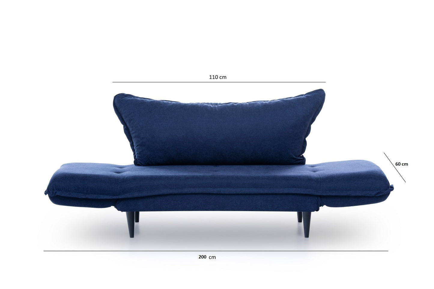 Dvosjed na razvlačenje, Mornarsko plava, Vino Daybed - Navy Blue \GR125\01