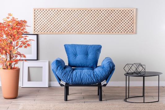 Fotelja, Plava, Nitta Single - Blue