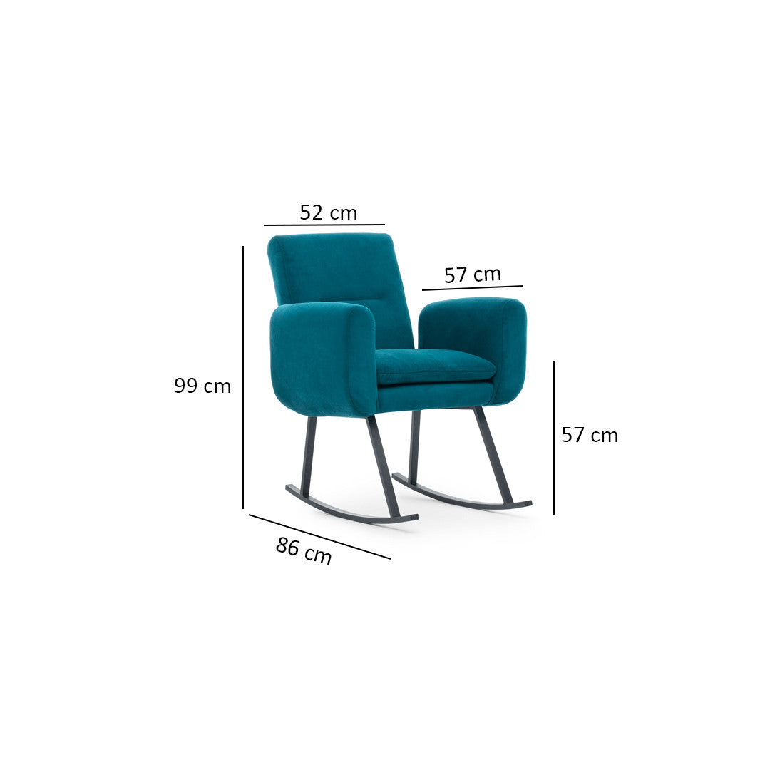 Stolica za ljuljanje, Petrol Green, Kono - Petrol Green