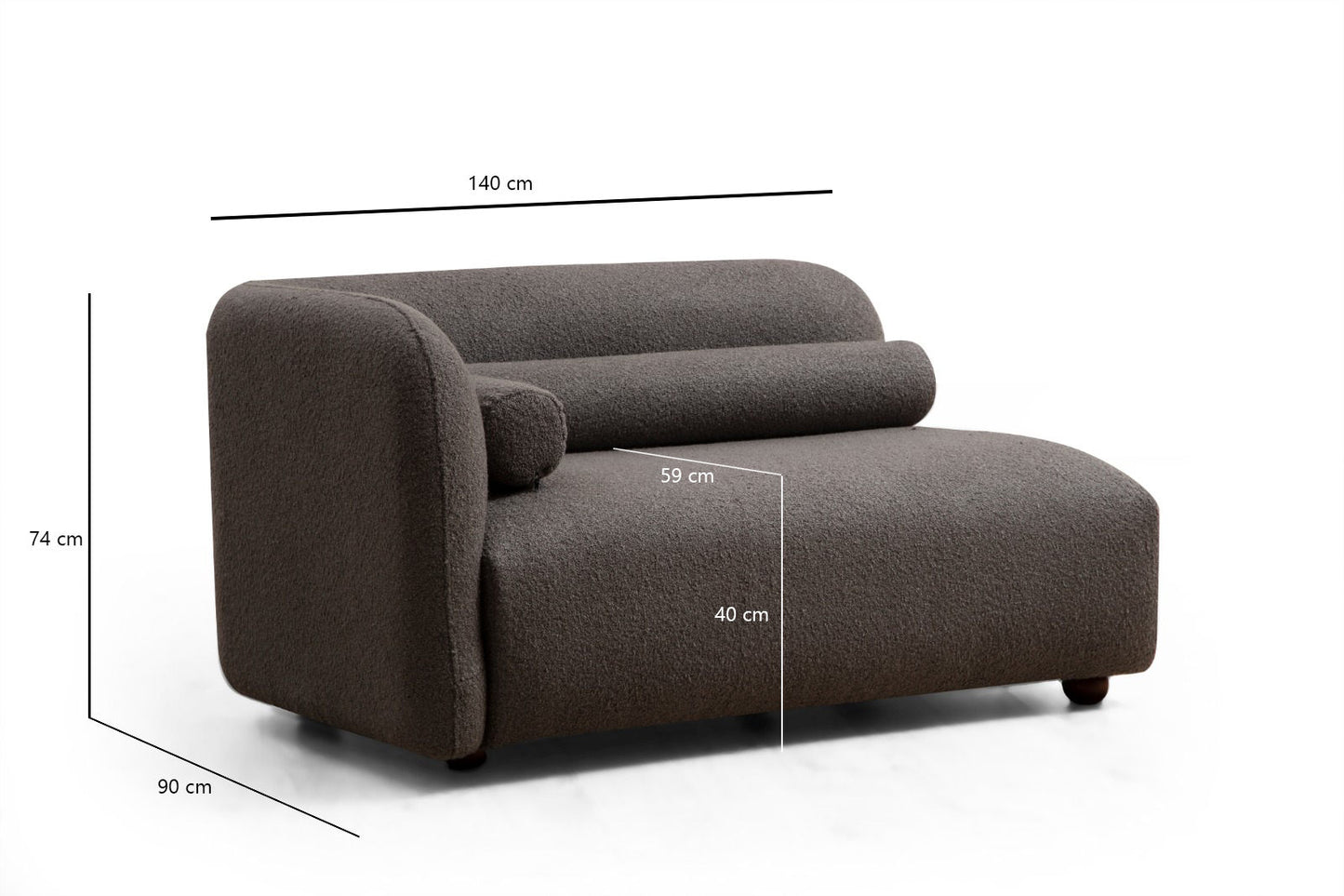 Trosjed, Sivo, Victoria Grey Bouclette