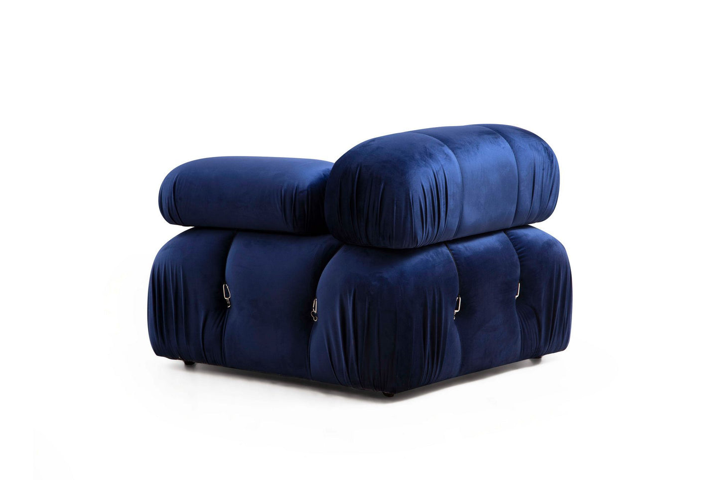 Kutna garnitura, Baršunasto plava, Bubble Velvet Blue L1-O1-1R-PUF