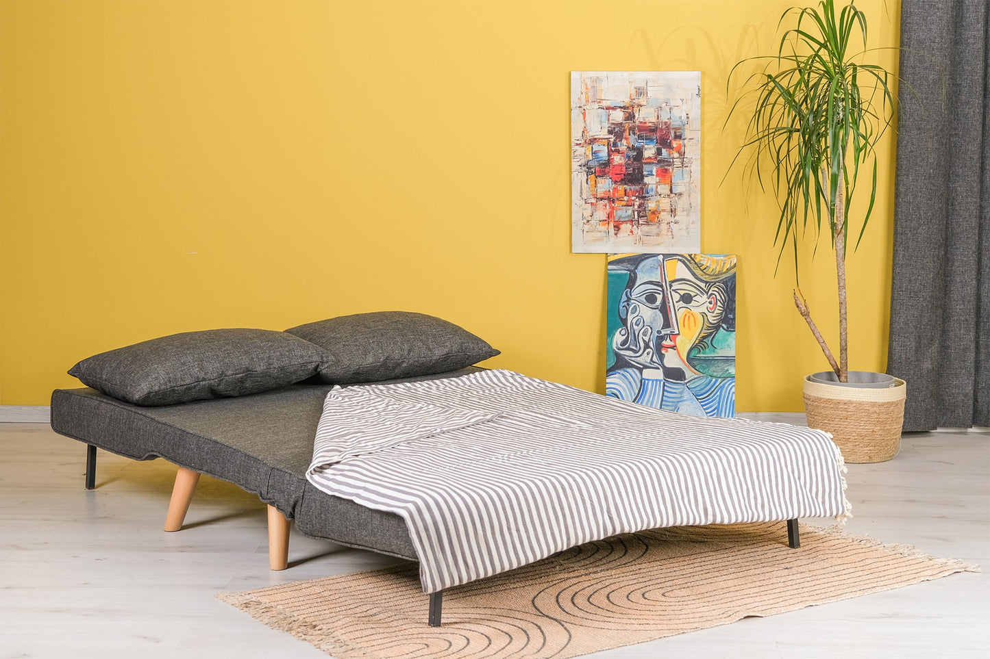 Dvosjed na razvlačenje, Tamno siva, Folde 2-Seater - Dark Grey