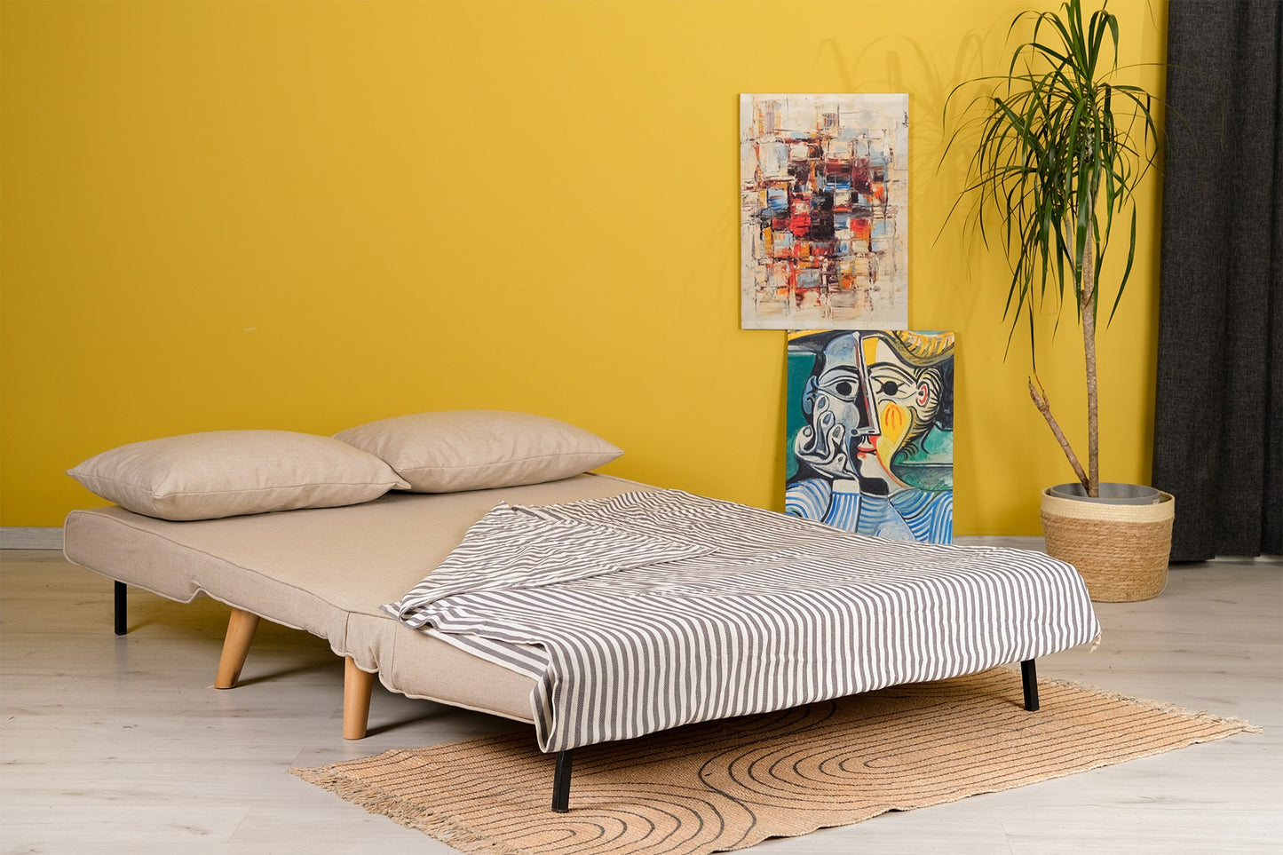 Dvosjed na razvlačenje, Krem, Folde 2-Seater - Cream