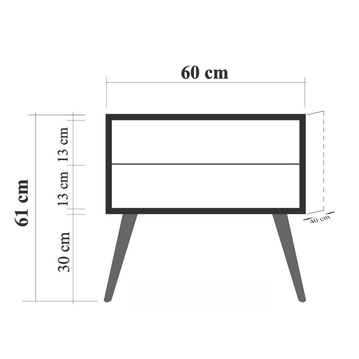Noćni ormarić, Višebojno, City Triangle