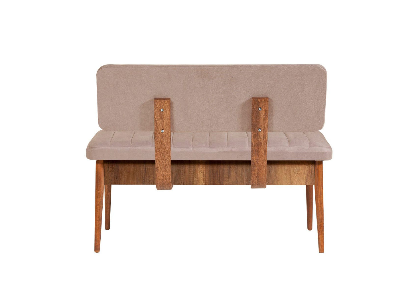 Komplet za blagovaonicu, stol, 2 stolice i klupa VINA WALNUT, Vina - Walnut